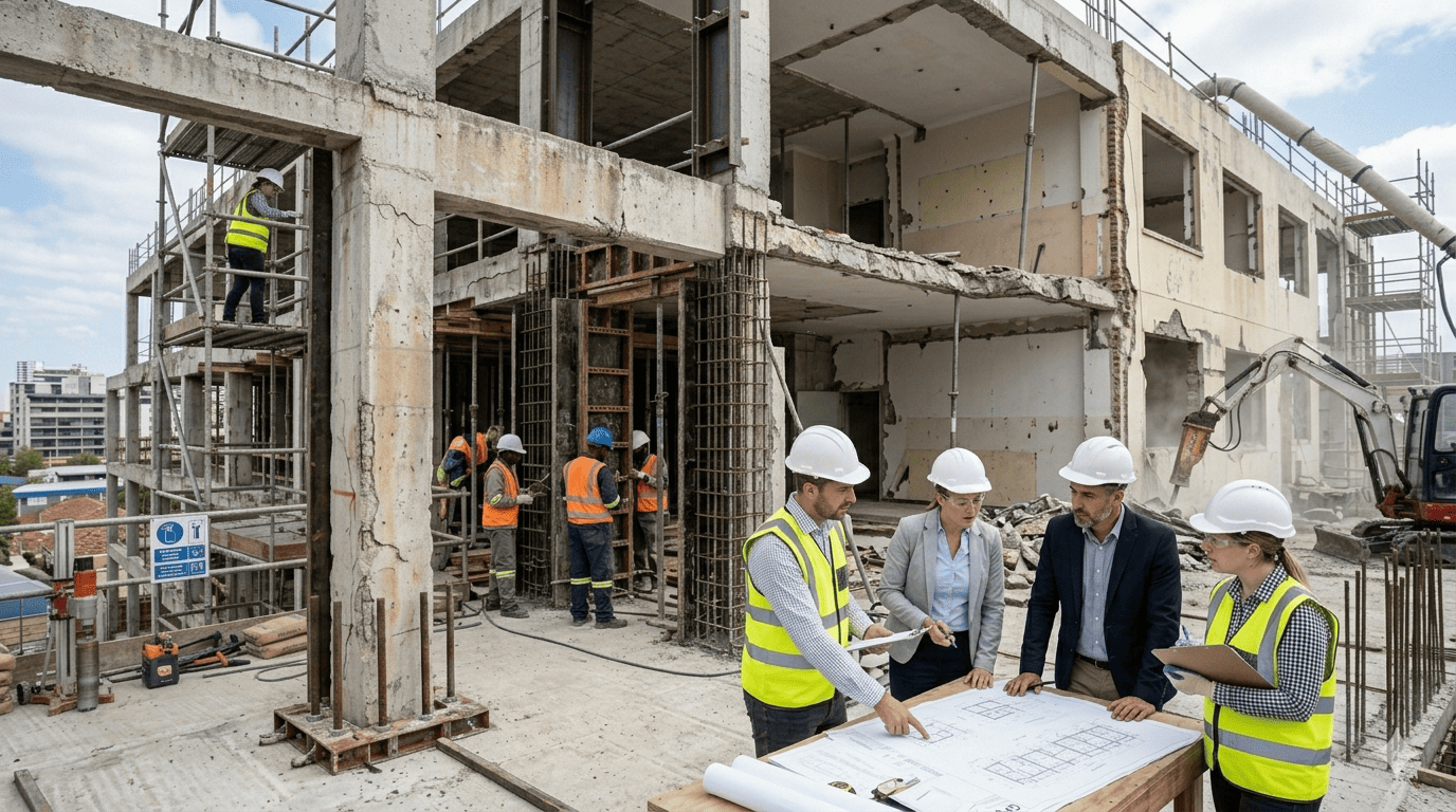 Existing structure assessment for strengthening versus reconstruction