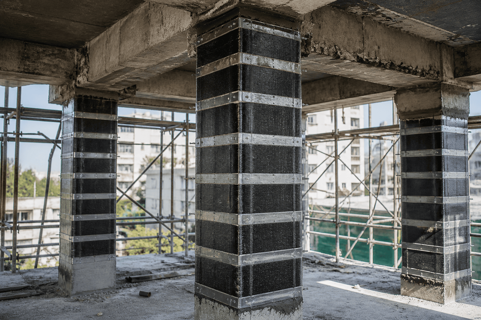 Retrofit or strengthening work on existing building